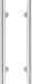 Intersteel Poignées de porte par paire forme T 1000x80x30 HoH 800 inox