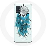 Maniacase Hoesjes voor Samsung Galaxy A51 5G Dream Catcher blauw wit zwart
