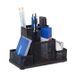Relaxdays Bureau Organizer Metaal Zwart 11 x 16 x 8 cm