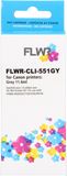 FLWR - Inktcartridge / CLI-551GY grijs - Geschikt voor Brother