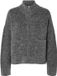 Selected Women gebreide vest met wol - grijs
