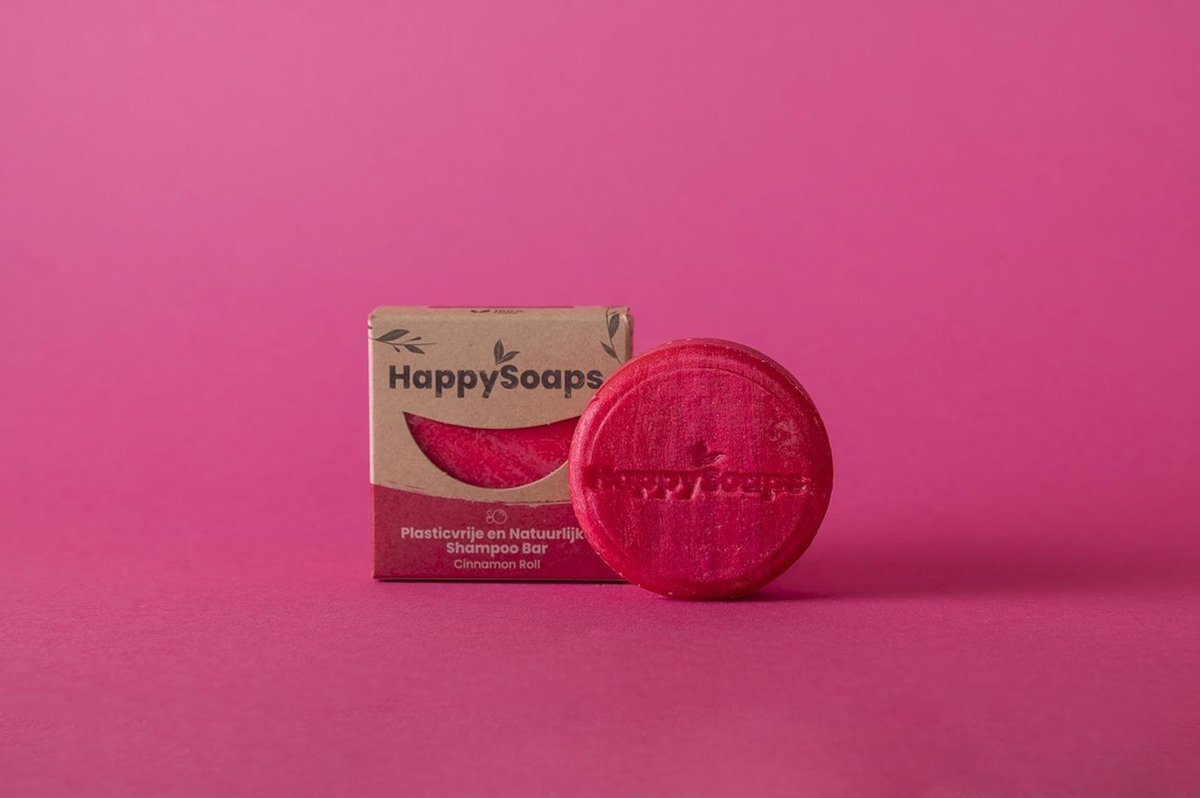 HappySoaps HappySoaps Cinnamon Roll Shampoo Bar 70gr