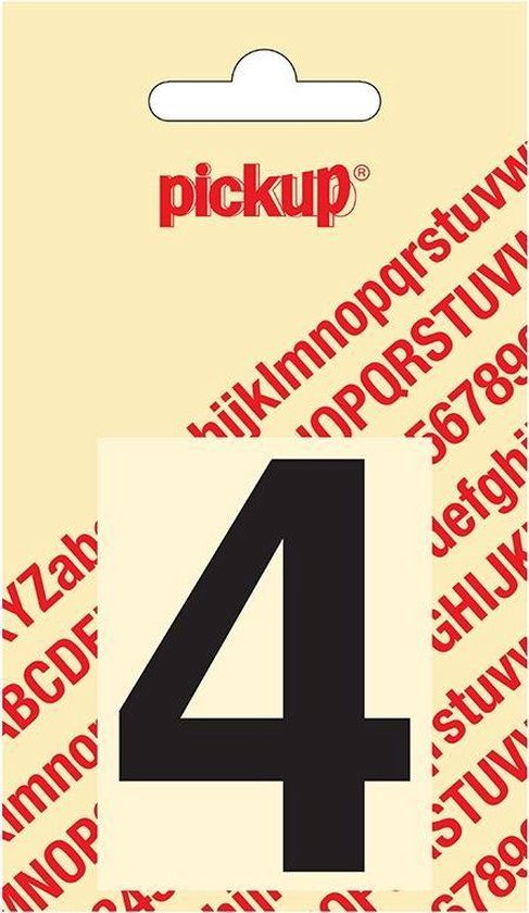 Pickup Plakcijfer Helvetica 60 mm - Zwart 4