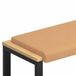 vidaXL Coussin de banc Sherpa Tissu Beige Profondeur 35 cm
