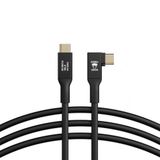 CobraTether USB-C naar USB-C kabel 90°, 5m, zwart