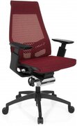 HJH OFFICE Genidia Smart Black - Bureaustoel - Netstof - Rood