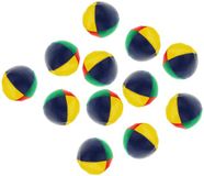 KRÜGER Jongleerballen - 12x - Gekleurd - 6,5 cm - Microgranulaat - Beanbags