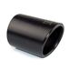 Ulter Sport Uitlaatsierstuk - Ovaal 95x65mm Schuin - Lengte 120mm - Montage 40-55mm - Zwart RVS