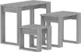 vidaXL 3-delige Tafeltjesset - Grijs Sonoma Eikenkleurig - Hout