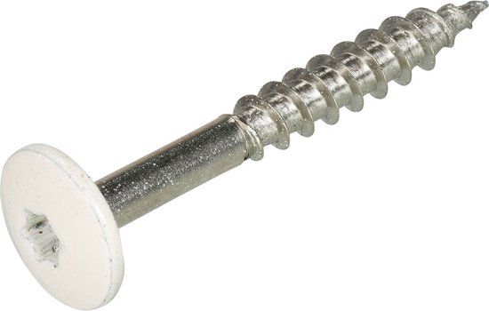 Hoenderdaal Fasteners Hoenderdaal HPL Schroef RVS-A2 Torx TX20 Crèmewit Ral9001 4.8x38