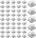 Unyqoos® Porte-câbles adhésifs, 50 pièces – Noir