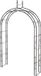 Siena Garden Oxford Rozenboog - Zwart Metaal - 250 cm