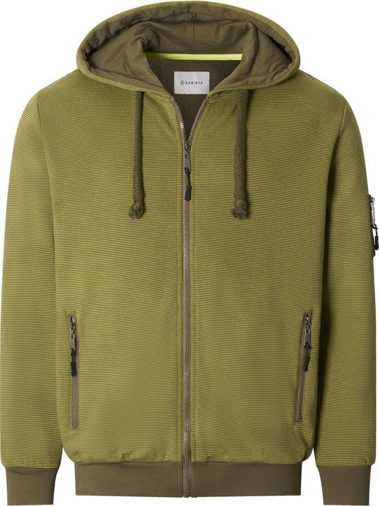 Babista heren Sweatvest - 64/66 - groen - Plus Size