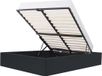 Anders lit plateforme avec boîte de rangement 140 x 190 cm PU noir