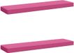 vidaXL - 2-delige - Coussin de canapé - VUGHT - 2 - st - 100% - Polyester - Rose