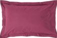 Homescapes Kussensloop 50x75 cm met Rand (Oxford) – Bordeaux – 100% Egyptisch Perkal Katoen – 200 TC