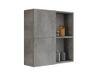 Mama Store Atena Hangkast met 2 deuren en vakken per dag, cementgrijs, hout, betongrijs, 71 x 22 x 71 cm (l x b x h)