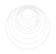 Rayher 25213102 metalen ringen, 10 stuks, 10 maten gesorteerd, wit gecoat, dikte ca. 3 mm, draadringen om te knutselen, voor wikkeltechniek, dromenvangers, bloemistiek, bruiloftskrans, hoepels