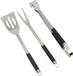 Sans marque Accessoires de barbecue, acier inoxydable, ustensiles de barbecue de haute qualité, avec étui de rangement portable, ensemble d'outils de barbecue parfait pour hommes, avec thermomètre à viande, cadeau