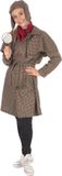 Bristol Novelty Womens/Ladies Long Detective Costume (Tweed)