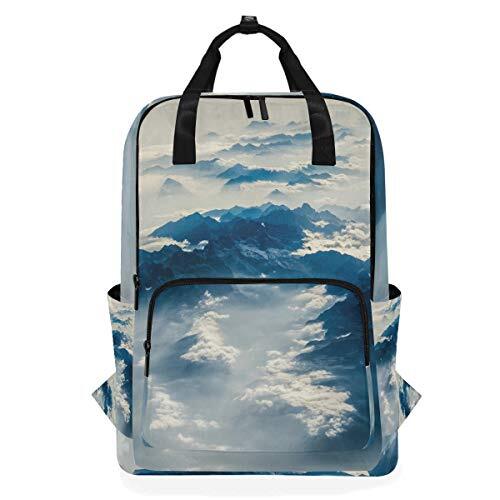 MONTOJ Travel Rugzak Cloud-Kissing Mountains School Rugzak