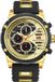 Mini Focus Montre LU-23836 - Élégance Noir et Or KP23836