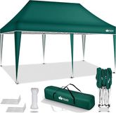 Merkloos Pop-up Paviljoen - Tuintent Vouwtent - Feest Bescherming - Waterdicht UV 50+ - 3 x 6 Meter - Groen