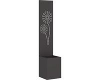 vidaXL Privacy Screen Black 32 x 32 x 150 cm Cold Rolled Steel