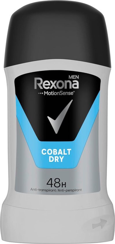 Rexona Men Cobalt Dry Deodorant Stick - 48H Anti Transpirant Deostick - Deo Stick - Deodorant voor Mannen