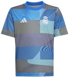 Adidas Real Madrid Pre-Match Voetbalshirt Korte Mouw Heren Blauw S
