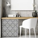 Ambiance Sticker Zelfklevende tegelmuurstickers voor keuken en badkamer - 24 cementtegelstickers voor meubels van ARTETA - 24 stickers 20x20cm