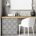 Ambiance Sticker Zelfklevende tegelmuurstickers voor keuken en badkamer - 24 cementtegelstickers voor meubels van ARTETA - 24 stickers 20x20cm