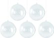 Merkloos / Sans marque Moebius Creativ Hobby/DIY Kerstballen - 15 stuks - Transparant - 12 cm Diameter - Kunststof
