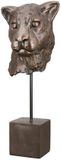 Gilde handwerk Decoratie beeld sculptuur luipaard "Antiek" H 46 cm Polyresin
