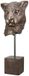 Gilde handwerk Decoratie beeld sculptuur luipaard "Antiek" H 46 cm Polyresin