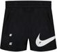 Nike Sportswear Club French Terry Short Enfants Noir / Blanc