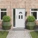 Maison Exclusive - Plantenbak, 2 stuks, olijfgroen, 100 x 100 x 80 cm, staal