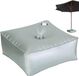 Merkloos / Sans marque Parapluvoet Gewichten - Basis Ballast - Terras Stabiliseren - Water Vulbaar - Tot 227 kg - Zilver