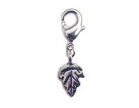 INNSPIRO Mooie bedels metalen hangers, klein blad met karabijnhaak, 8 x 13 mm, 25 stuks