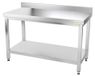 GOLDINOX Roestvrijstalen werkblad, 1400 x 700 mm, premium kwaliteit