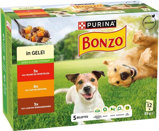 Bonzo Pouch in Saus Multipack 12 x 85 gr