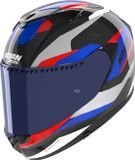 Nolan X-904 Ultra Carbon Calibro Quin Helm - Zwart/blauw/rood - XL