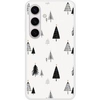 Samsung Galaxy S24 Beschermende Siliconen Case - Elegante Dennenboom