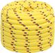 vidaXL Multifunctioneel touw 20 mm 100 m Geel PP