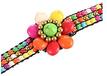 Tibetanin Tibetan Wrap Bracelet with Flower, 18 Pieces