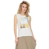 Only Flora Mouwloos T-shirt Wit L Vrouw
