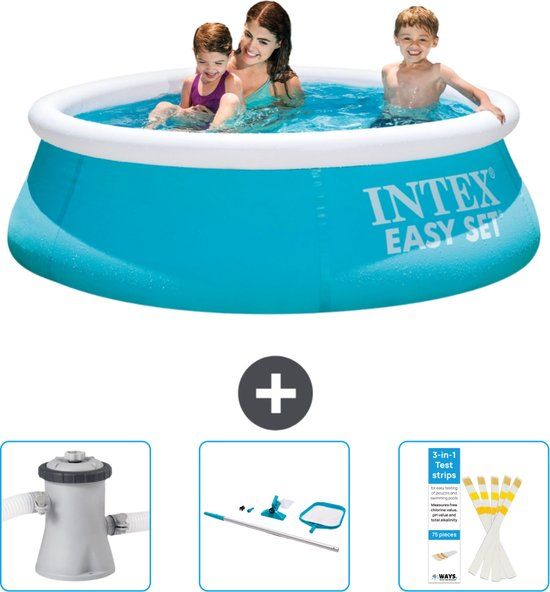 Intex Easy Set Zwembad - Rond - 183 cm - Blauw - Incl. Pomp & Accessoires