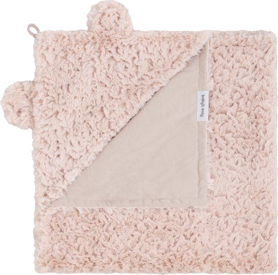 Baby's Only Wikkeldeken Snow - met oortjes - Oud Roze - 75x75 cm