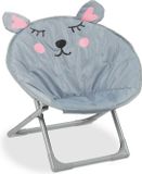 Merkloos Kindercampingstoel - Opvouwbaar - Zithoogte 20 cm - Muis