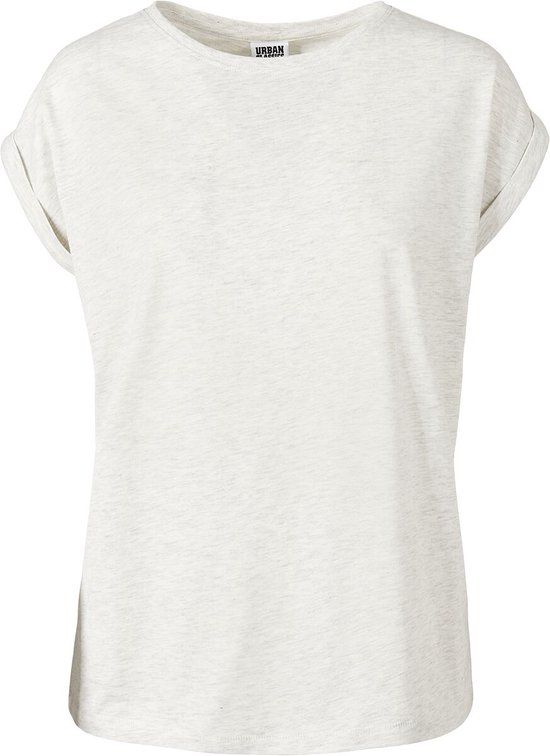 Urban Classics Extended Shoulder Tee Dames T-shirt - gemêleerd grijs - XS